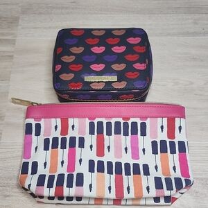 Colorful‎ Lip and Lipstick Print Cosmetic Bags